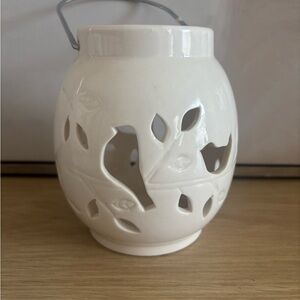 Chic White Ceramic Lantern